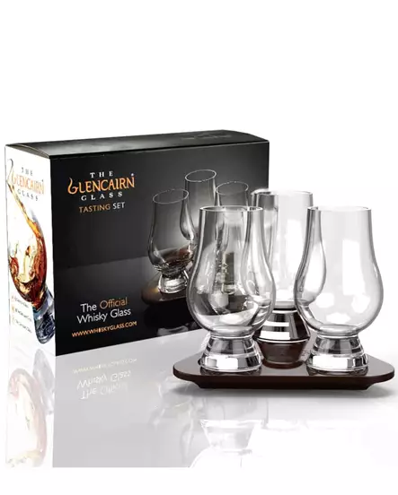 Tasting Set Glencairn 3 Glasses & Tray - Whiskey Glasses - GCTSET3 - 1