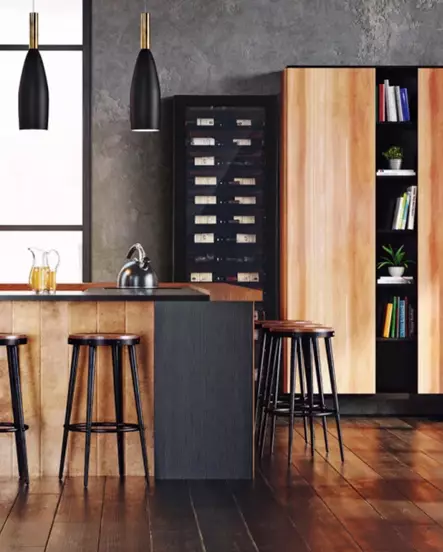 Viinikaappi PeVino Imperial 54 pulloa Single Zone - Yksilämpötilakaapit - PEVIMP54SZ - 2